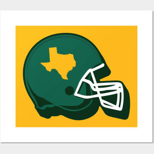 Waco, Texas Football Helmet Posters and Art